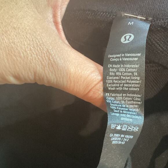 Lululemon Relaxed-Fit French Terry Jogger Medium NEW Black Athleisure Casual - Picture 3 of 9